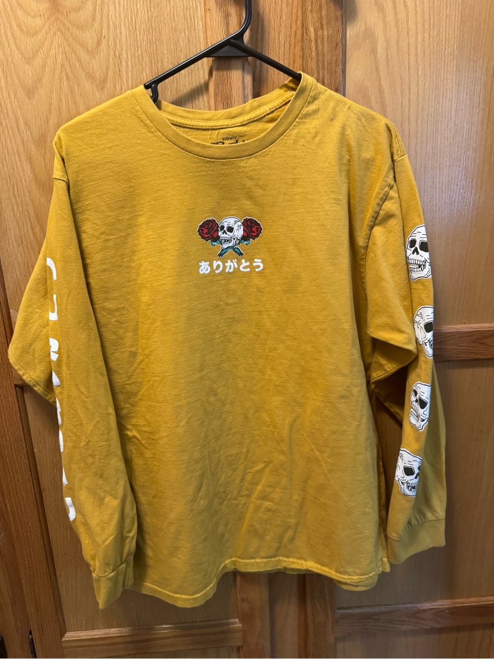 Long-Sleeve Graphic Tee - Mustard Yellow